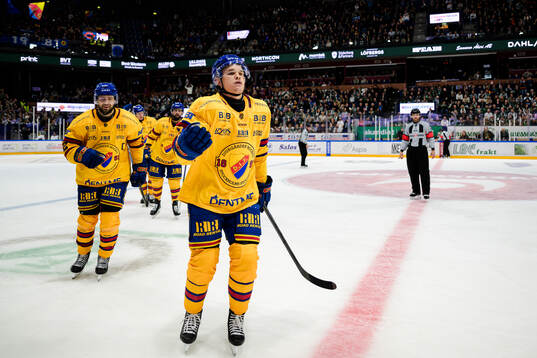 Djurgårdens Arvid Costmar jublar