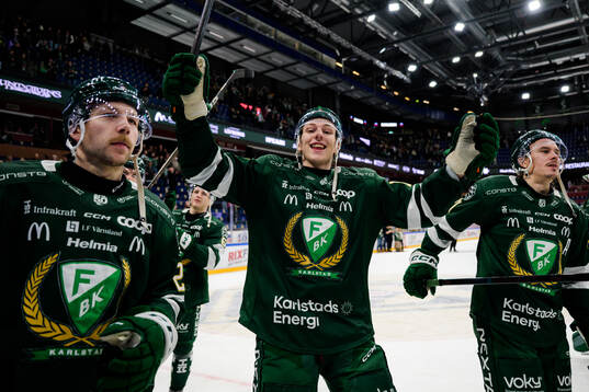 Färjestads Emil Alba, Jack Berglund och Joakim Nygård