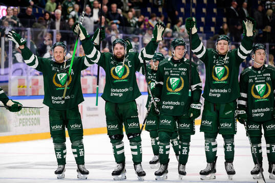 Färjestads Magnus Nygren, Linus Johansson, Christoffer