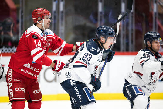 Timrås Emil Pettersson och Linköpings Oliver Johansson