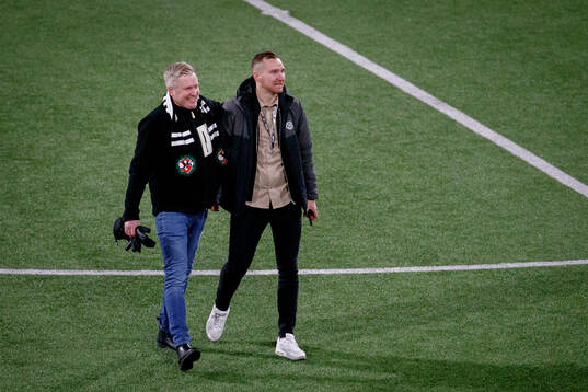 Örebros VD Jonas Lindegren och sportchef Enes Ahmetovic