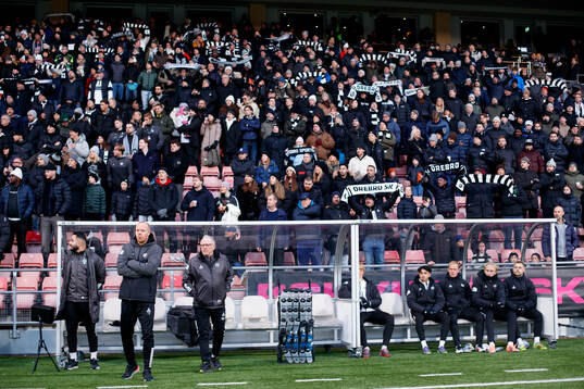 Örebros tränare Patrik Haginge och Bernhard Nilsson