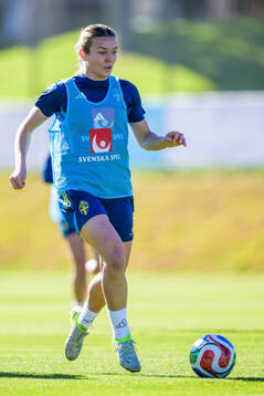 Beata Olsson of the women's national football team of