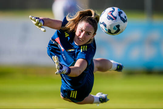 Goalkeeper Moa Öhman of the women's national football team