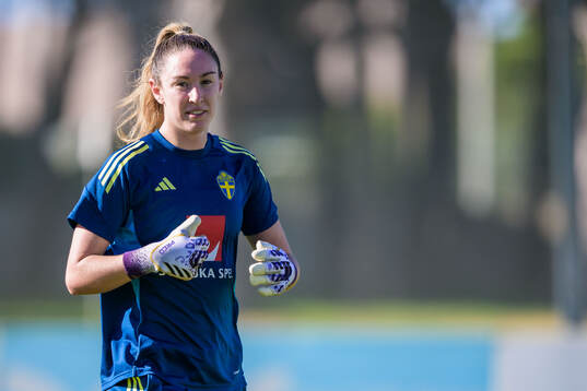 Goalkeeper Moa Öhman of the women's national football team