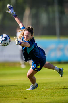 Goalkeeper Moa Öhman of the women's national football team