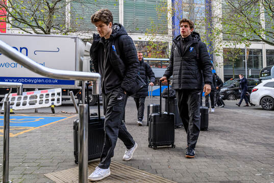 Oliver Berg and goalkeeper Melker Ellborg of Malmö FF