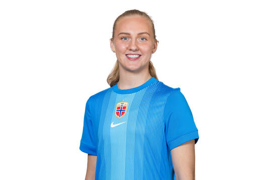 Goalkeeper Sunniva Skoglund of the Norwegian women's