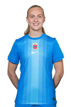 Goalkeeper Sunniva Skoglund of the Norwegian women's