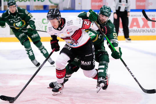 Malmö Redhawks Thomas Berg Paulsen och Färjestads Linus
