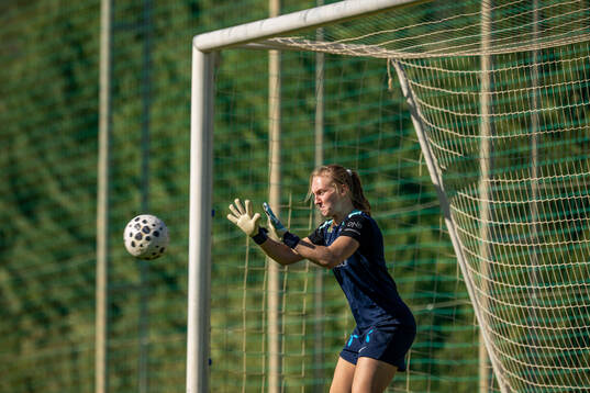 Goalkeeper Sunniva Skoglund of the Norwegian women's