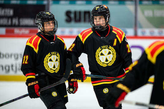 Brynäs Mina Waxin och Hanna Thuvik