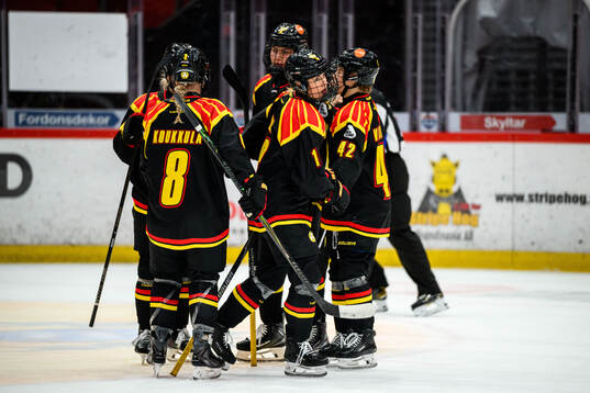 Brynäs Jenniina Nylund jublar