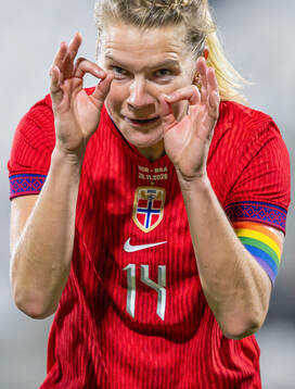 Ada Hegerberg of Norway celebrates