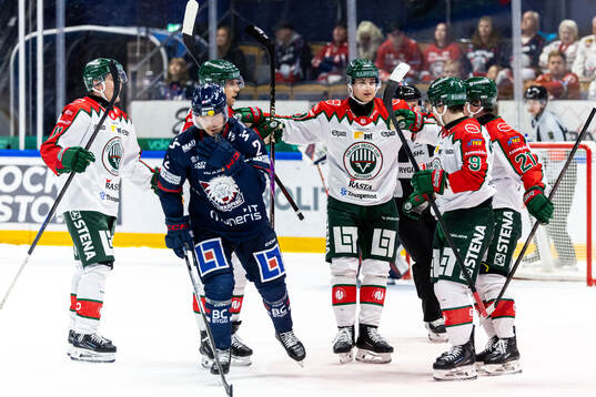 Frölundas Jacob Peterson jublar