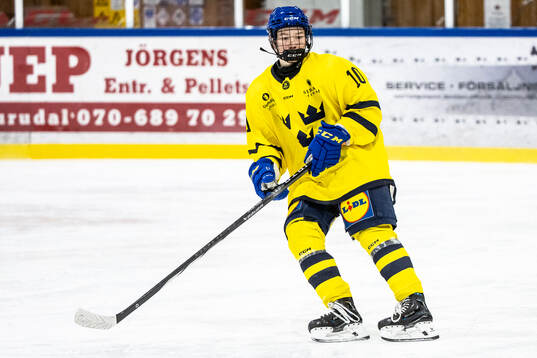 Bla gjennom flere bilder av Ishockey, träningsmatch, P16, Sverige Gul - Sverige Blå