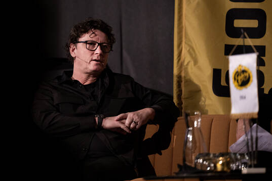 Elfsborgs klubbchef Stefan Andreasson ntervjuas