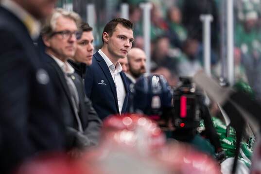 Rögles assisterande tränare Max Bohlin