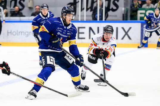 HV71s Lucas Lagerberg och Malmö Redhawks Petter Vesterheim
