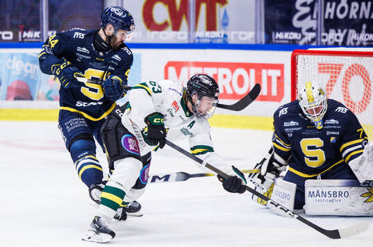 Södertäljes Niklas Arell och Östersunds Daniel Öhrn