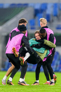 Ben Engdahl celebrates