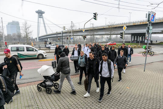 Press officer Linn Ohlsson, sports director Martin Eriksson