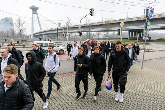 Ben Engdahl, Samuel Leach Holm and goalkeeper Andreas Linde