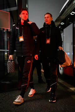 Samuel Leach Holm and Julius Lindberg of Häcken