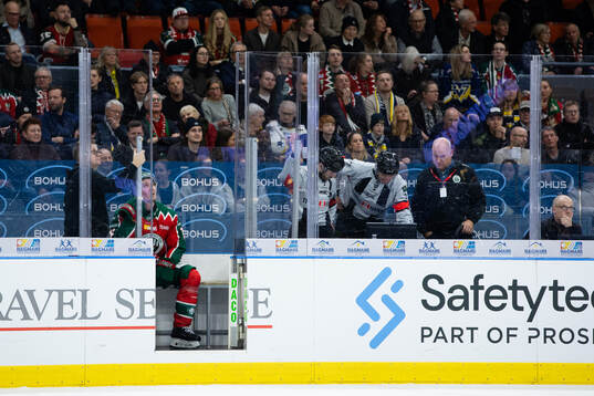 Domare Linus Öhlund och domare Mattias Enroth