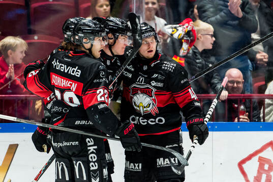 Malmö Redhawks Fredrik Händemark jublar