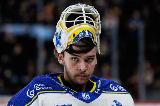 Leksands målvakt Marcus Gidlöf