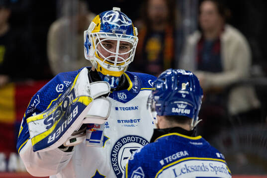 Leksands målvakt Marcus Gidlöf