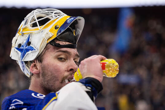 Leksands målvakt Marcus Gidlöf