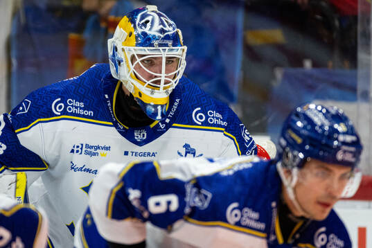 Leksands målvakt Marcus Gidlöf