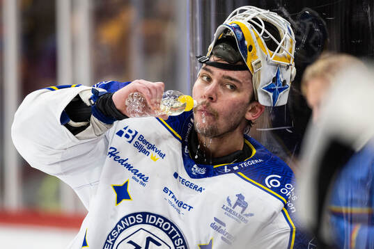 Leksands målvakt Marcus Gidlöf