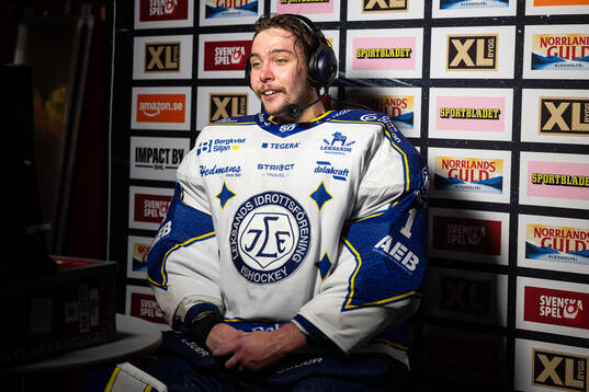 Leksands målvakt Marcus Gidlöf