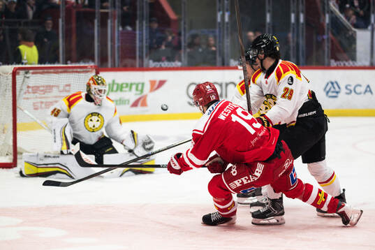 Timrås Marcus Westfält och Brynäs Axel Andersson