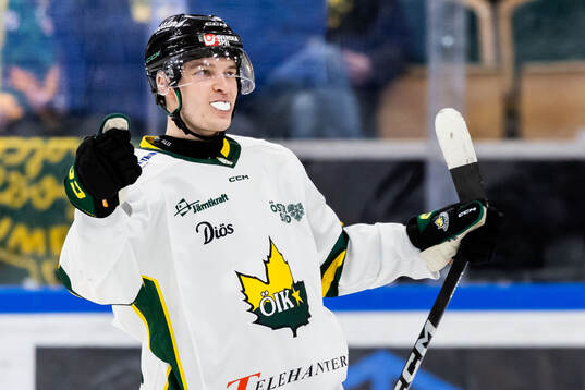 Östersunds Maksim Semjonov jublar