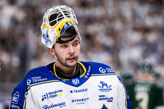 Leksands målvakt Marcus Gidlöf