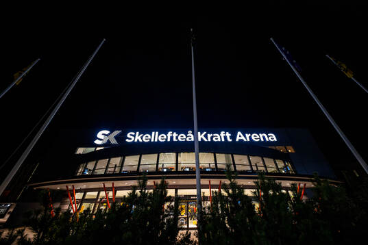 Skellefteå Kraft Arena innan ishockeymatchen i SHL mellan