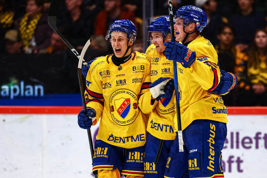 Djurgårdens Hugo Blixt jublar