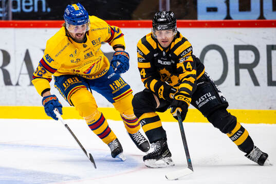 Djurgårdens Philip Holm och Skellefteås Andreas Johnson
