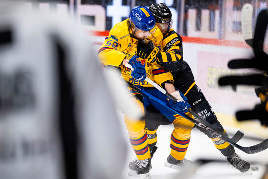 Djurgårdens Philip Holm och Skellefteås Viktor Grahn