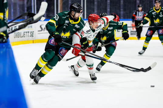 Östersunds Linus Videll och Moras Jesper Norbäck