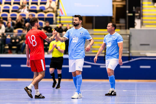MFF Stjärnors Behrang Safari och tränare Daniel Andersson