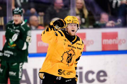 Skellefteås Jonathan Davidsson jublar