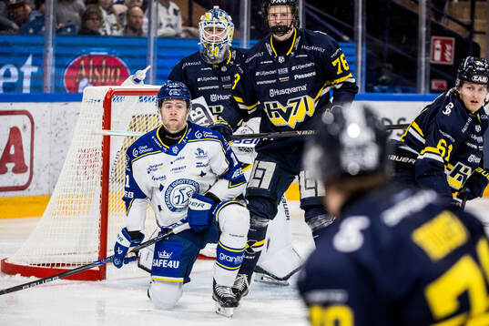 Leksands Wiktor Nilsson och HV71s Malte Gustafsson