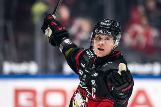 Malmö Redhawks Fredrik Händemark jublar