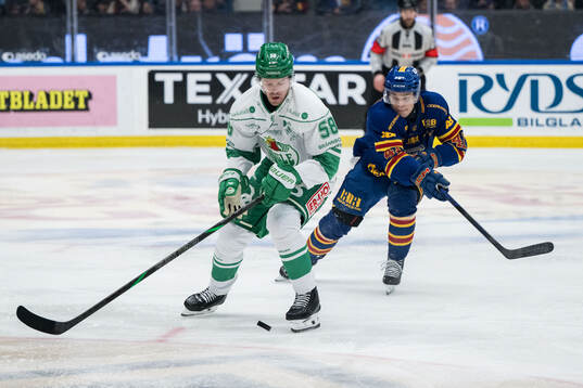 Rögles Filip Johansson och Djurgårdens Arvid Costmar