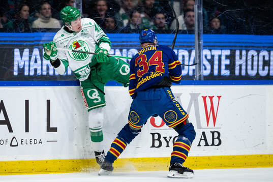 Rögles Gregor Biber och Djurgårdens Daniel Brodin